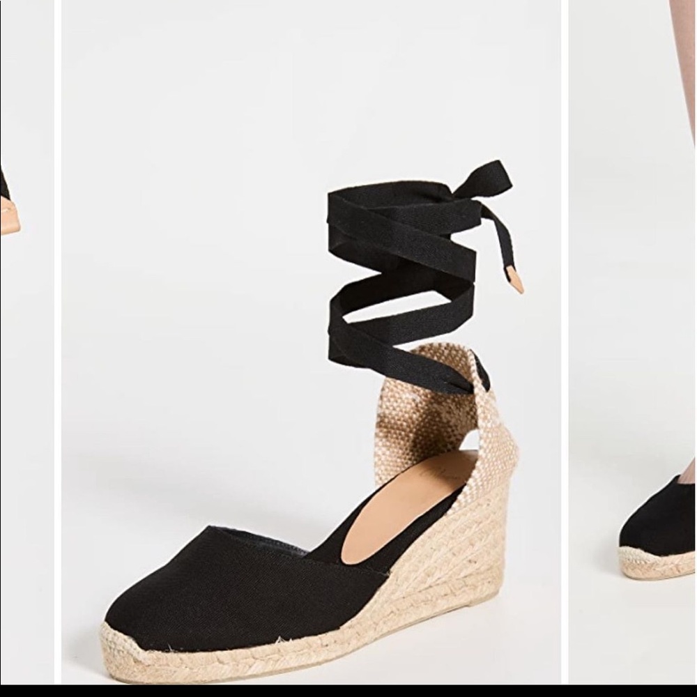Castaner carina mix wedge canvas espadrille